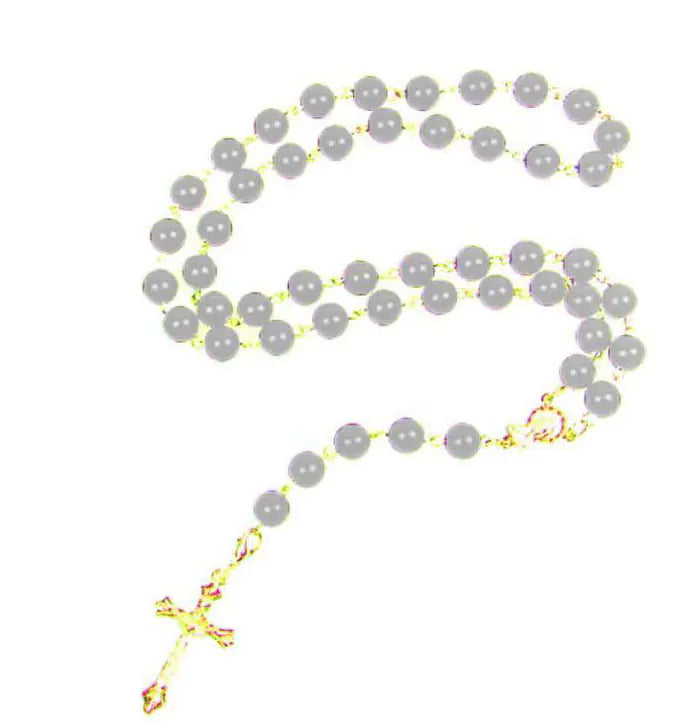 Manufacturer Direct Rosary Beads Imitation Glass Necklace