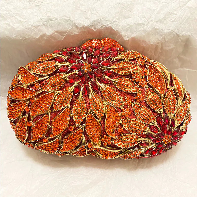 Rhinestone Cutout Clutch for Ladies' Fashion