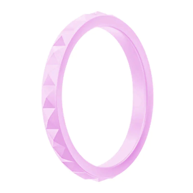 Silicone Ring with Diamond Pattern - Customizable Geometric Design