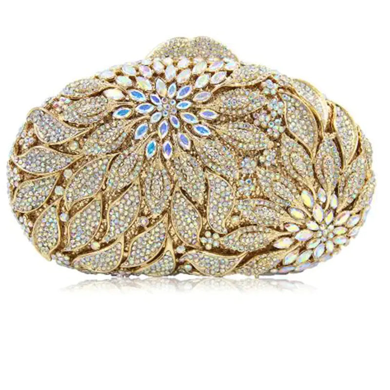 Rhinestone Cutout Clutch for Ladies' Fashion