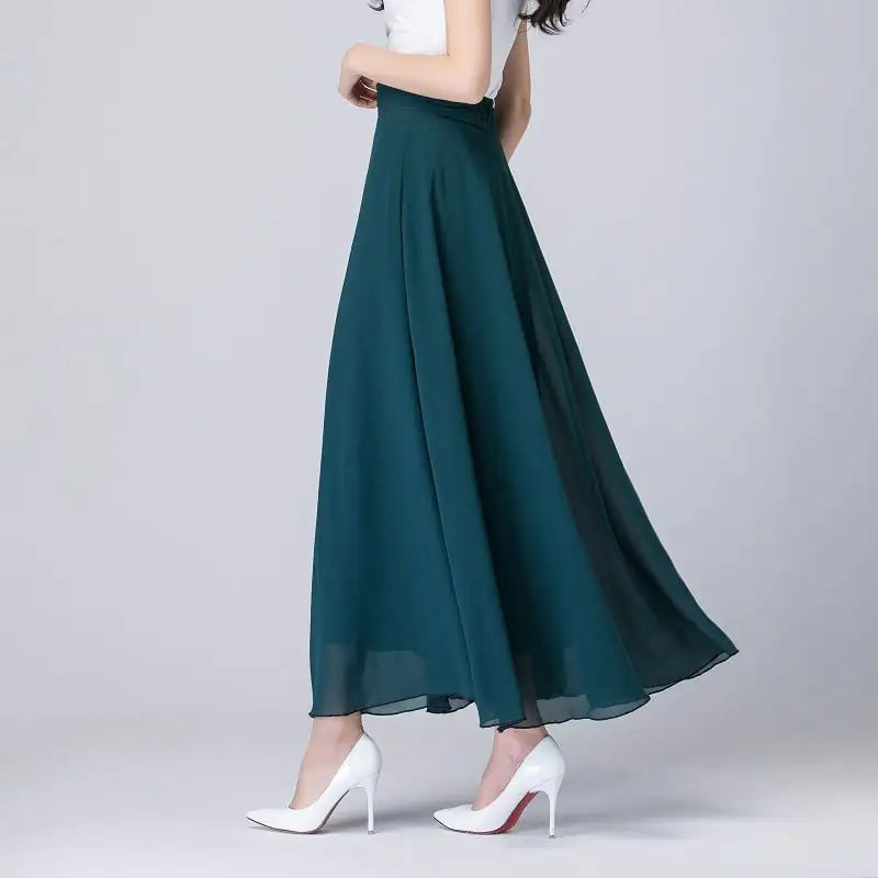 Ladies Mid-Length Chiffon Beach Skirt