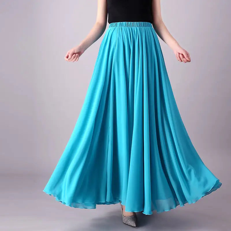 Ladies Mid-Length Chiffon Beach Skirt