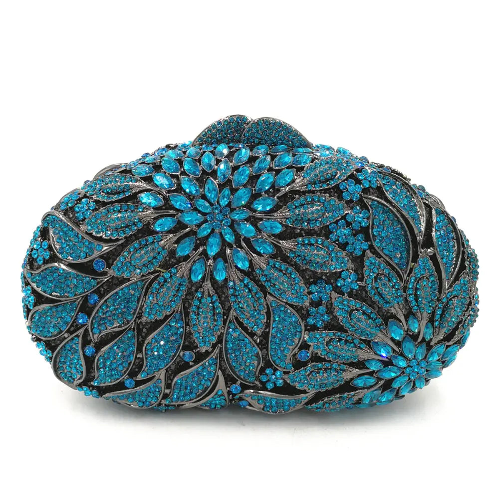 Rhinestone Cutout Clutch for Ladies' Fashion