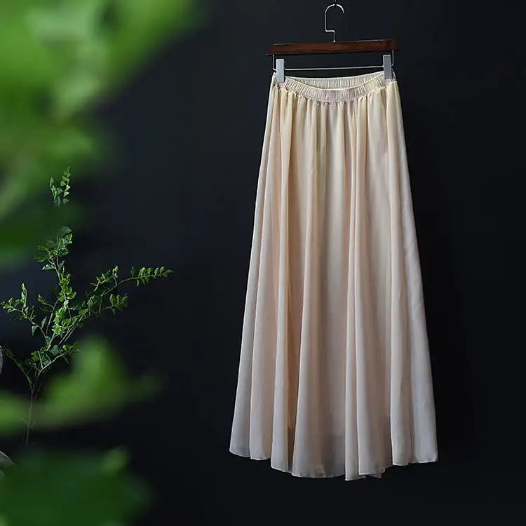 Ladies Mid-Length Chiffon Beach Skirt