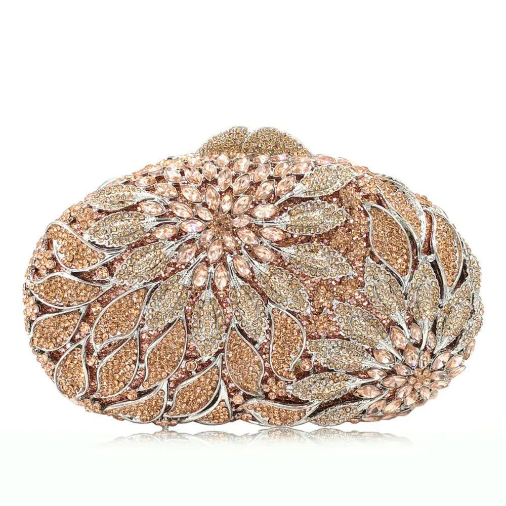 Rhinestone Cutout Clutch for Ladies' Fashion