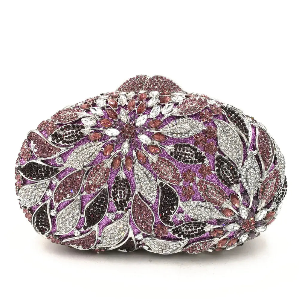 Rhinestone Cutout Clutch for Ladies' Fashion