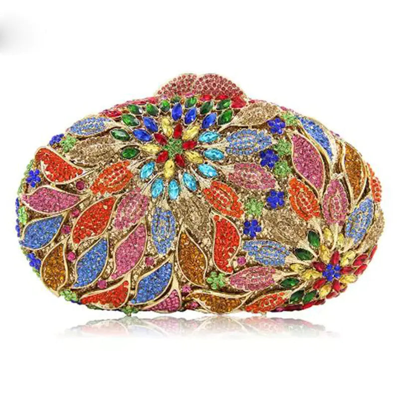Rhinestone Cutout Clutch for Ladies' Fashion