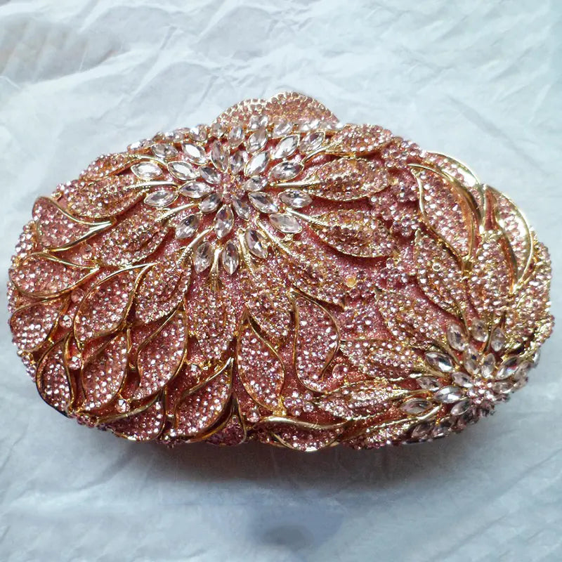 Rhinestone Cutout Clutch for Ladies' Fashion