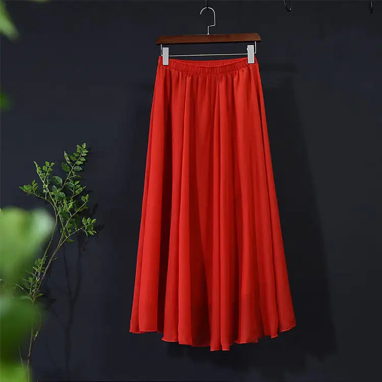 Ladies Mid-Length Chiffon Beach Skirt
