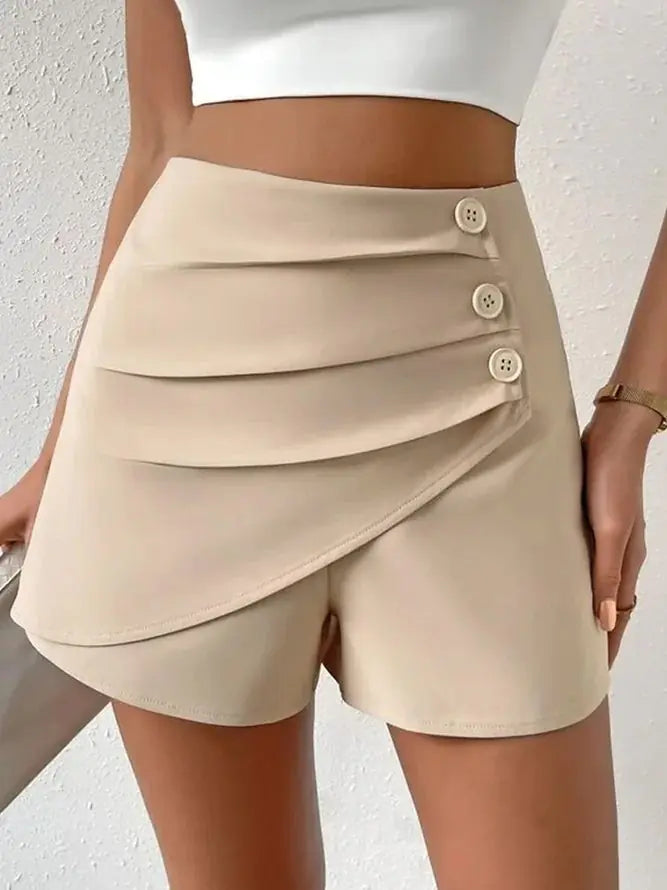 Slim Ladies Light Dressed Commuting Shorts