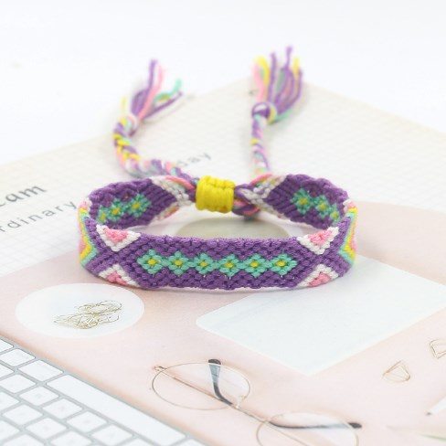 Double Layer Wave Anklet with Totem Handwoven Design