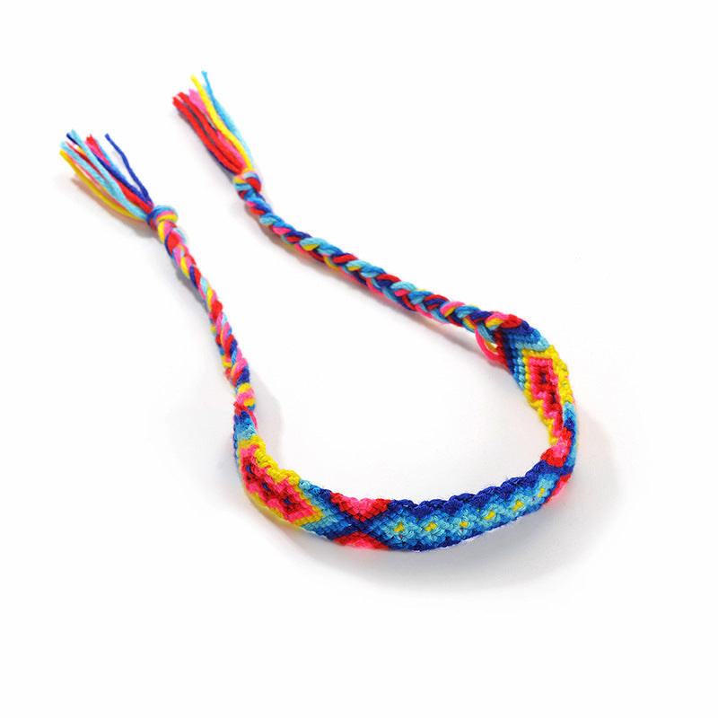 Double Layer Wave Anklet with Totem Handwoven Design