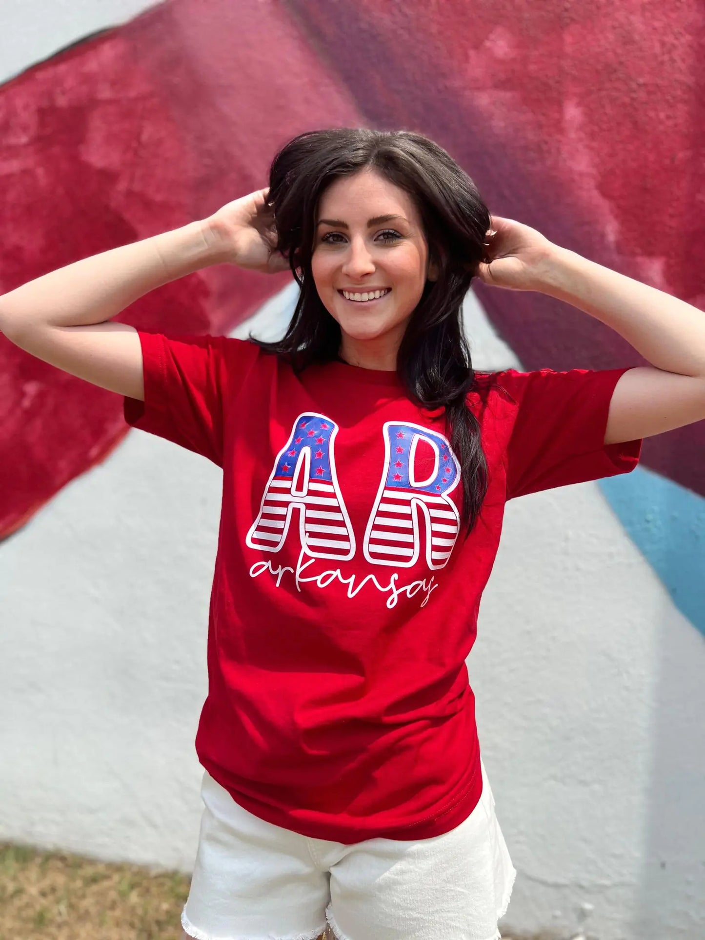 Arkansas Stars and Stripes Tee