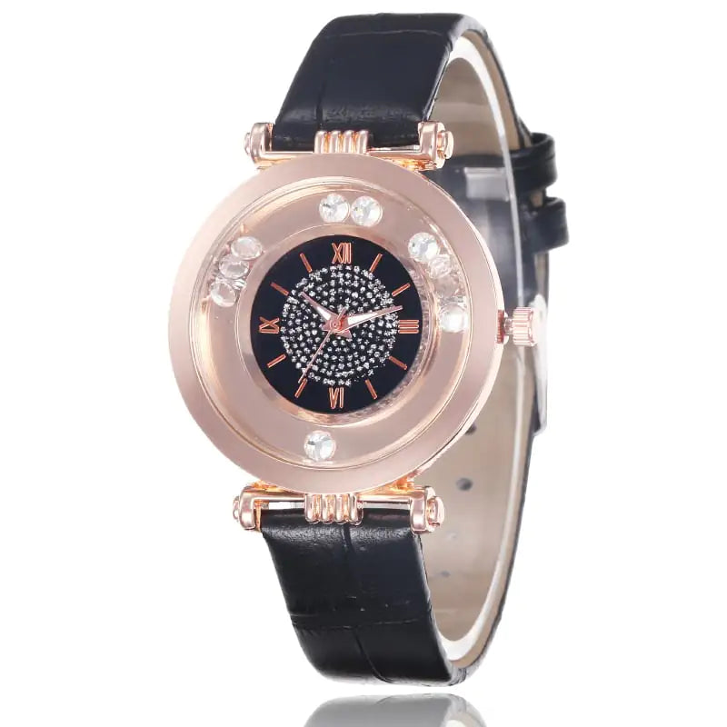 Roman Numeral Ladies Compact Fashion Watch