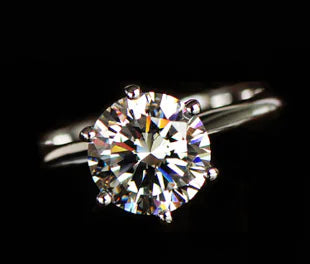 Simple Hexaclaw Zircon Ring for Women