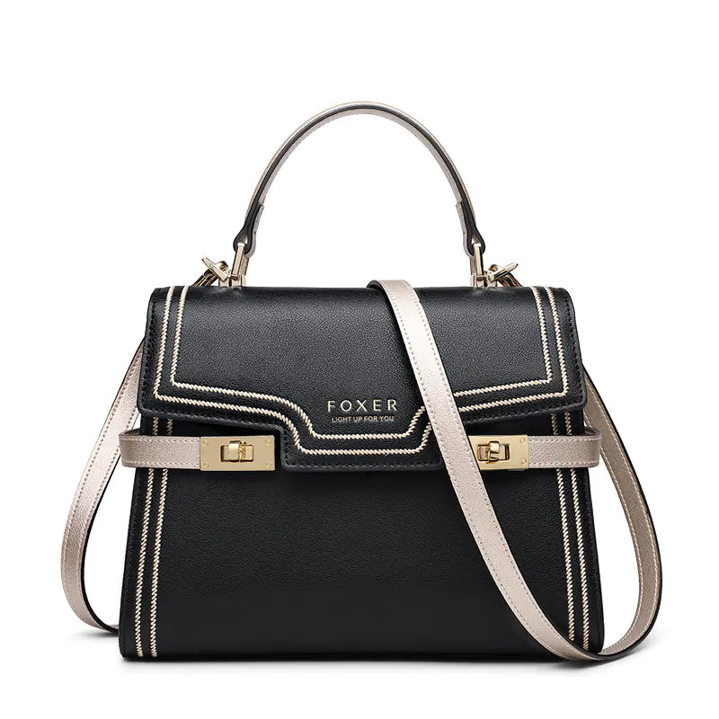 Women's Versatile Leather Fashion Handbag