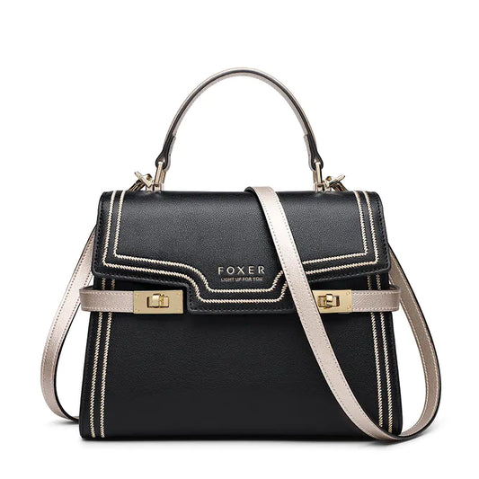 Women's Versatile Leather Fashion Handbag