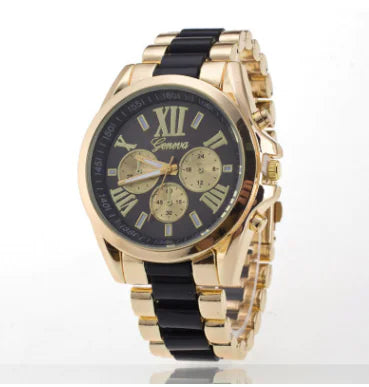 Geneva Alloy Watch for Men and Women, Sports Chronograph