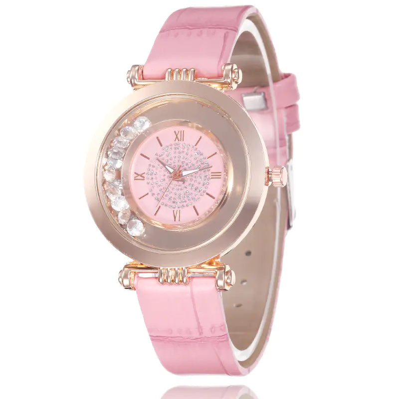 Roman Numeral Ladies Compact Fashion Watch