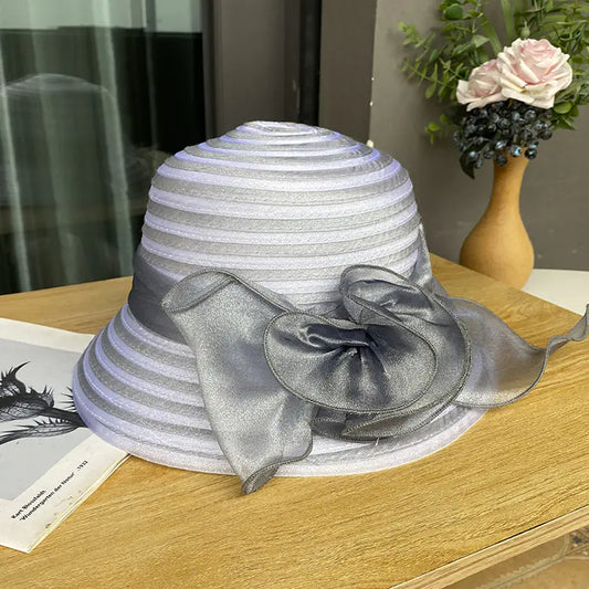 Ladies' UV Protection Ribbon Butterfly Basin Hat