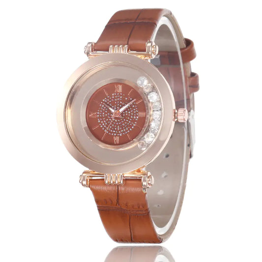 Roman Numeral Ladies Compact Fashion Watch