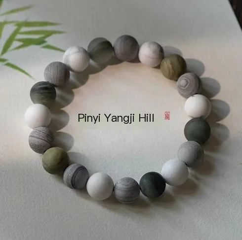 White Turquoise Collectible Bracelet with Rosary