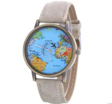 Trendy European Style Canvas Quartz Watch for Students