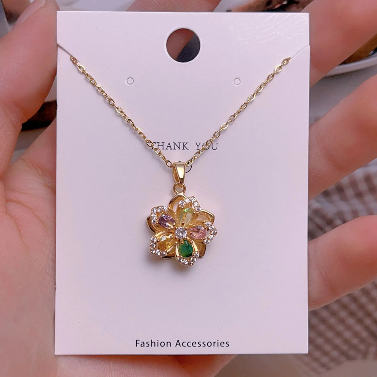 Fashionable Titanium Steel Pendant Necklace for Women