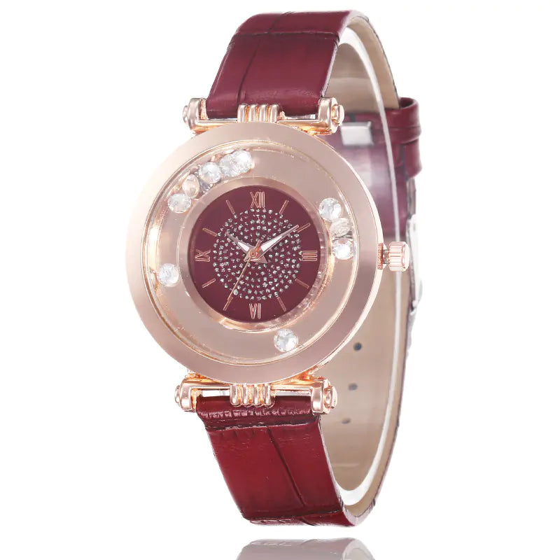 Roman Numeral Ladies Compact Fashion Watch