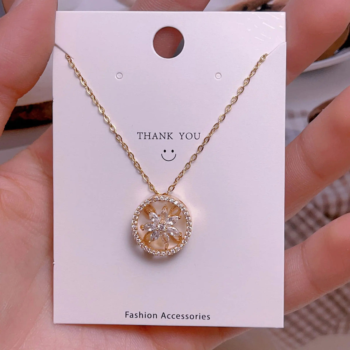 Fashionable Titanium Steel Pendant Necklace for Women