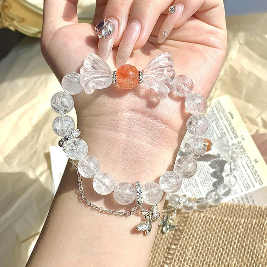 DIY Natural Crystal Butterfly Fairy Bracelet Design