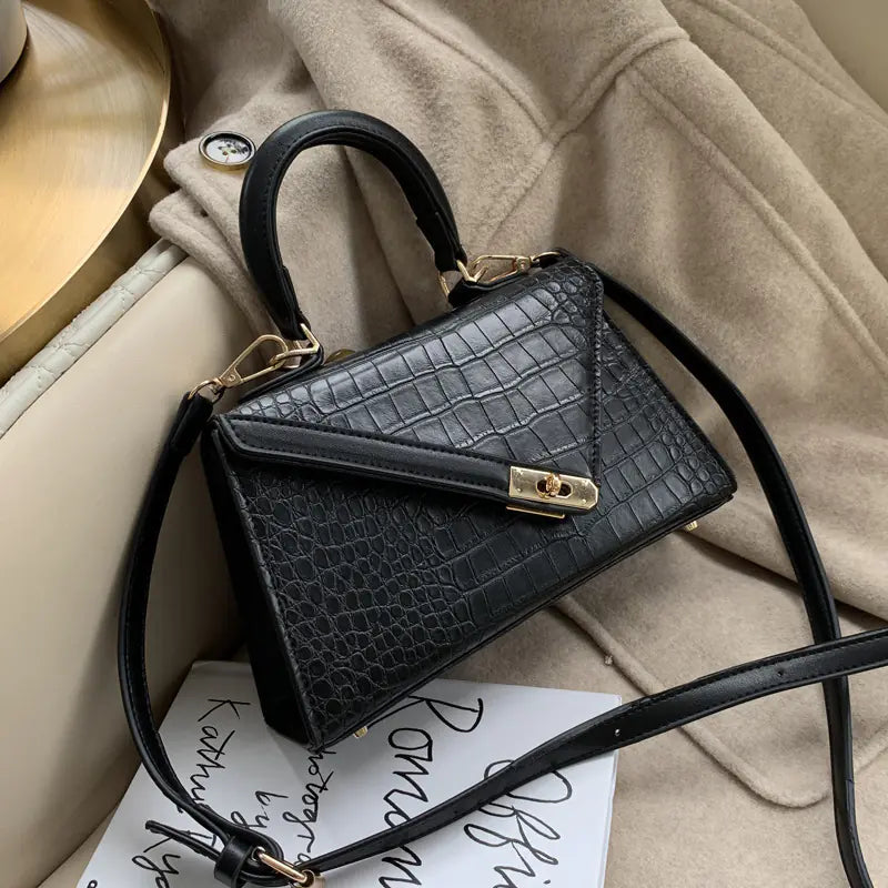 Versatile Leather Crossbody, Fashion Handbag (Triangle)