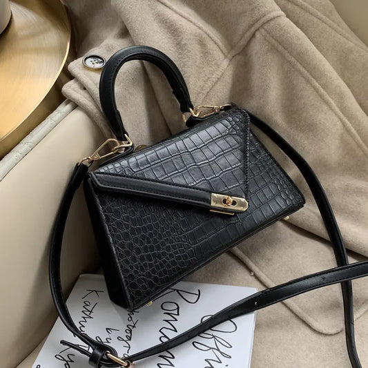Versatile Leather Crossbody, Fashion Handbag (Triangle)
