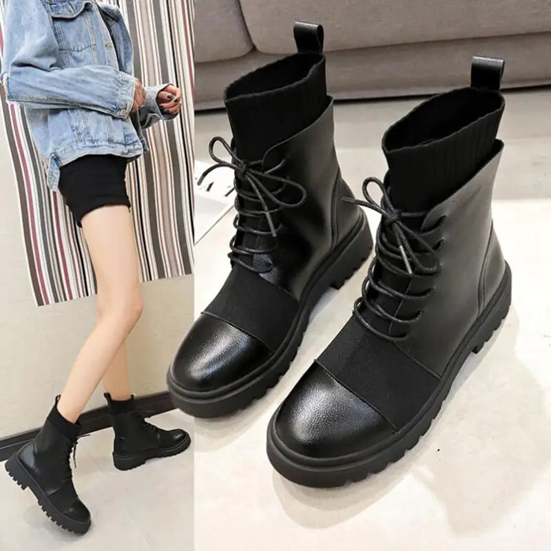 Waterproof Stylish Martin Boots for Women 2019 Fall