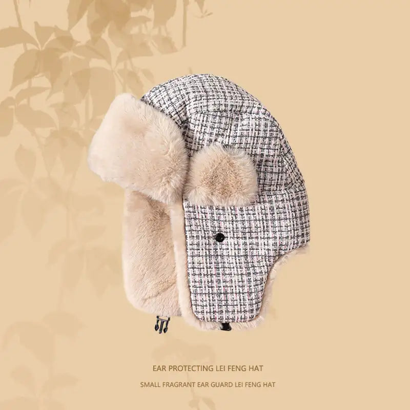 Winter Women's Thermal Cotton Hat with Ear Protection