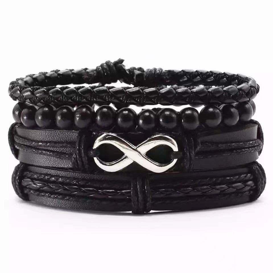 Four-Piece Set of Carpink Hardware Woven Bracelets