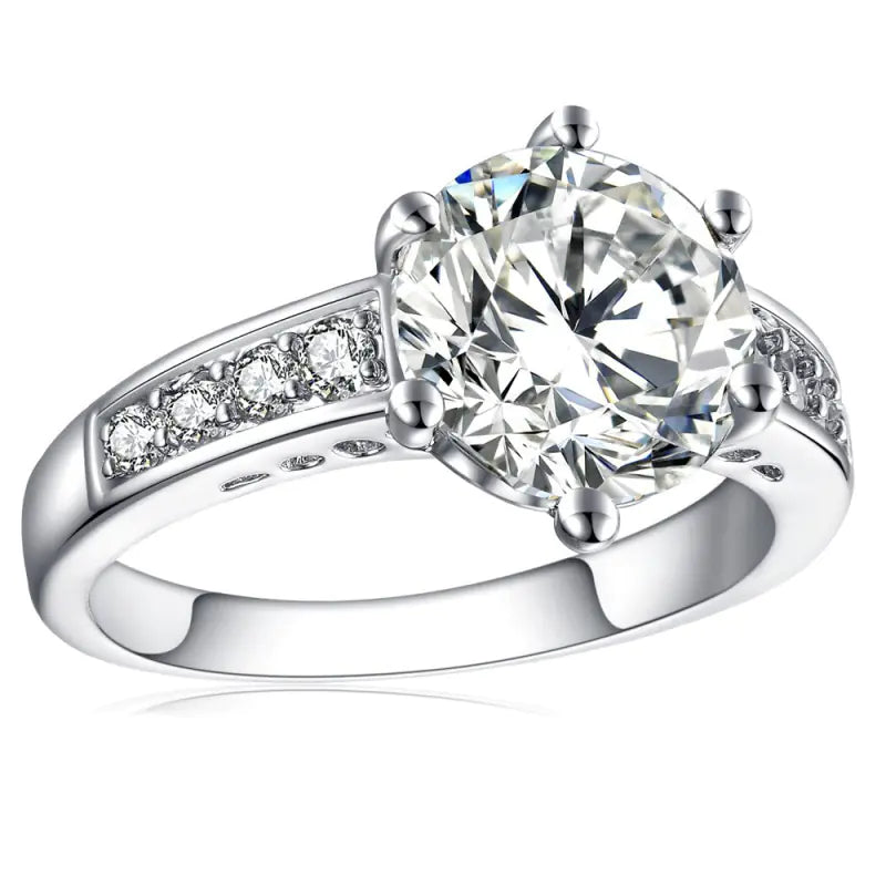Creative Zircon Gemstone Ring for Women - Fashion Jewelry