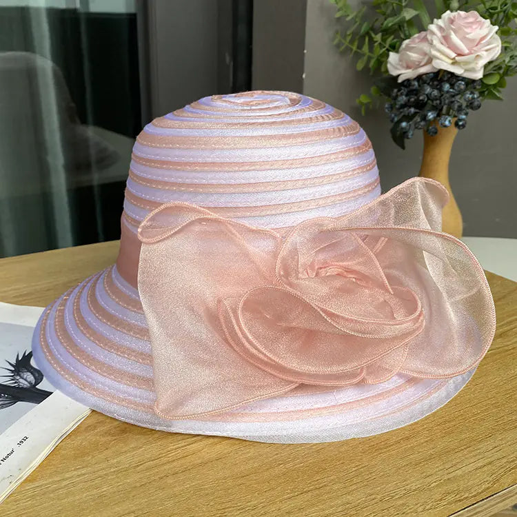 Ladies' UV Protection Ribbon Butterfly Basin Hat