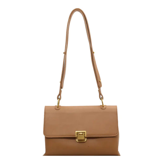 Ladies One-Shoulder Solid Color Winter Messenger Bag