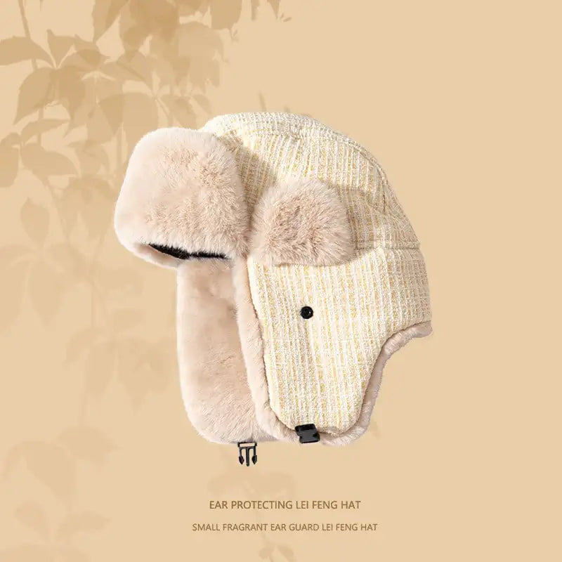 Winter Women's Thermal Cotton Hat with Ear Protection