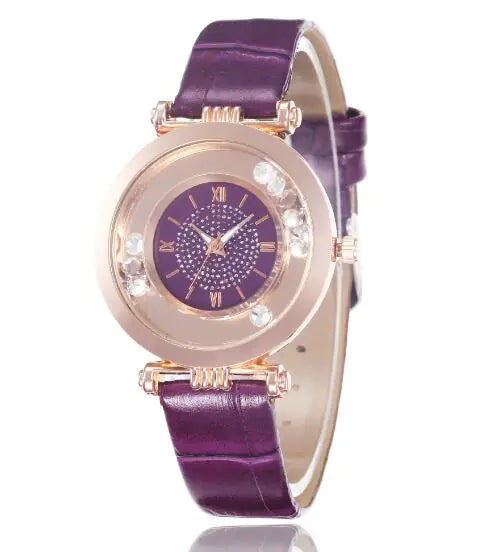 Roman Numeral Ladies Compact Fashion Watch