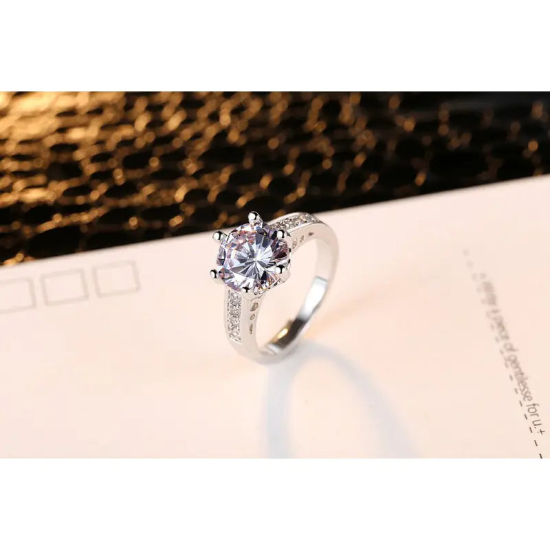 Creative Zircon Gemstone Ring for Women - Fashion Jewelry