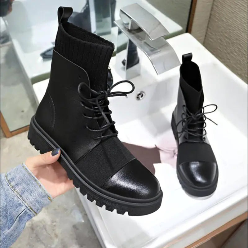 Waterproof Stylish Martin Boots for Women 2019 Fall