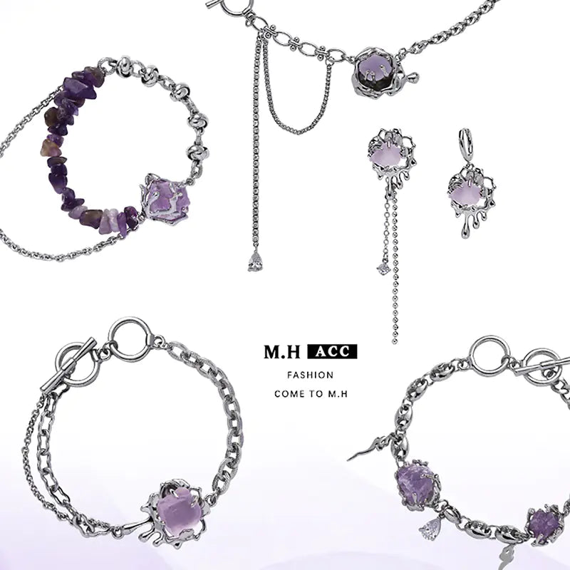 Purple Glacier Necklace for Women