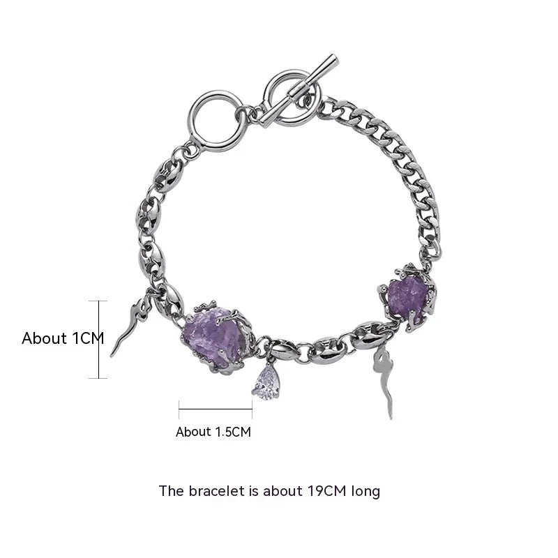 Purple Glacier Necklace for Women